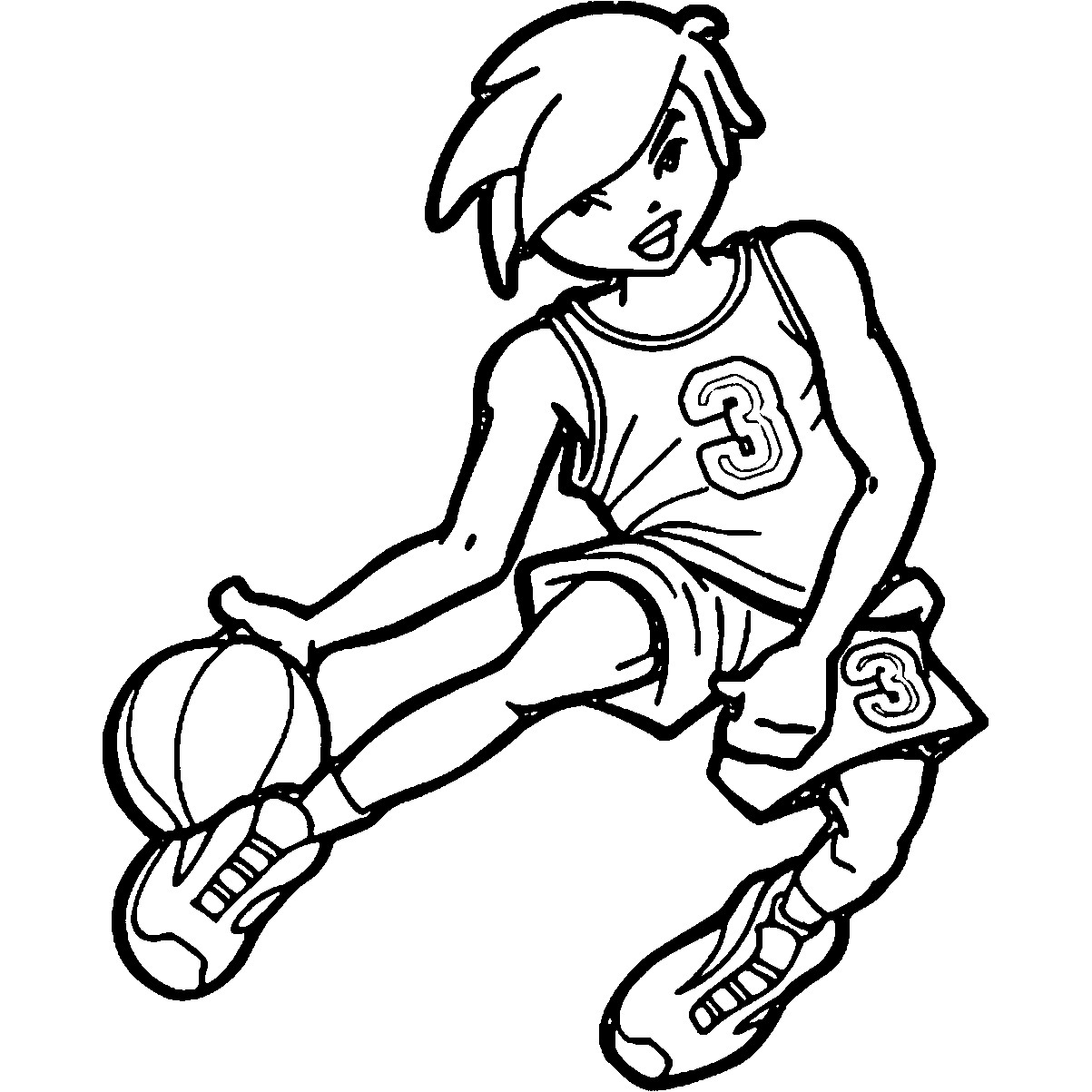 Basketball Coloring Sheets For Boys
 Playing Basketball Coloring Pages