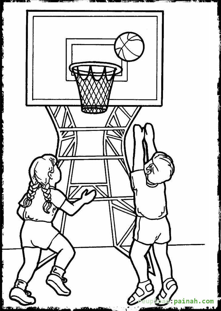 Basketball Duck Coloring Sheets For Boys
 Free Basketball Coloring Pages to Print Out for Kids