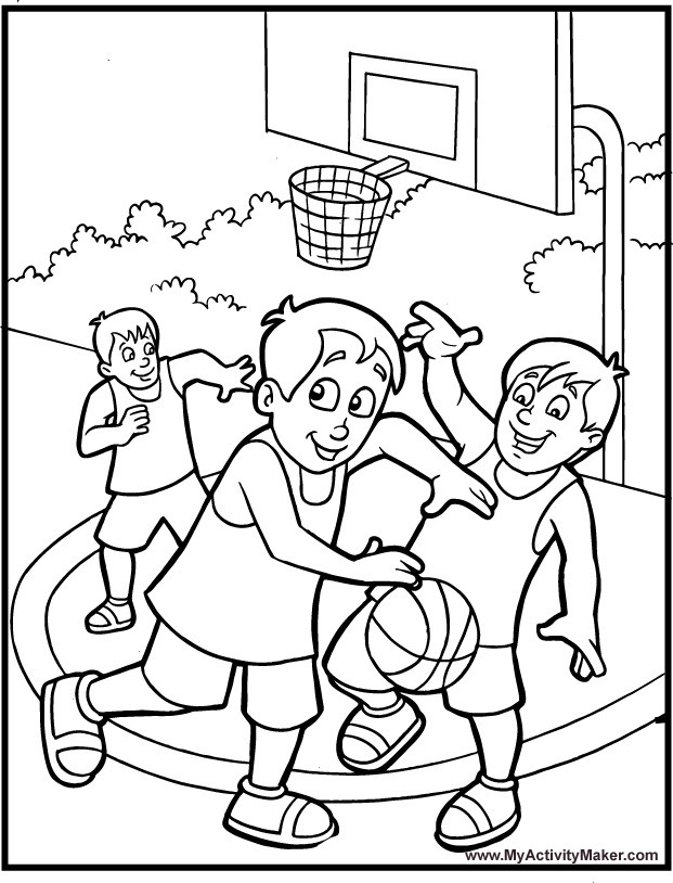 Basketball Duck Coloring Sheets For Boys
 Nos jeux de coloriage Basketball à imprimer gratuit Page