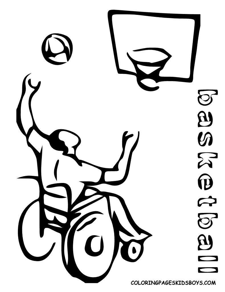 Basketball Duck Coloring Sheets For Boys
 Smooth Basketball Coloring Pages Basketball Free