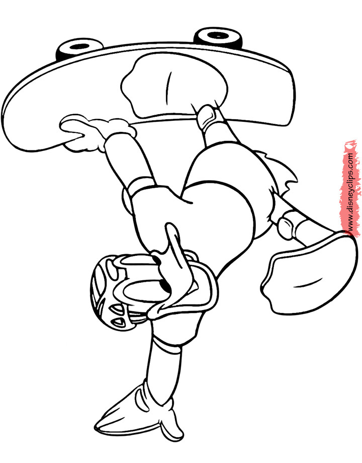 Basketball Duck Coloring Sheets For Boys
 Donald Duck Coloring Pages 2