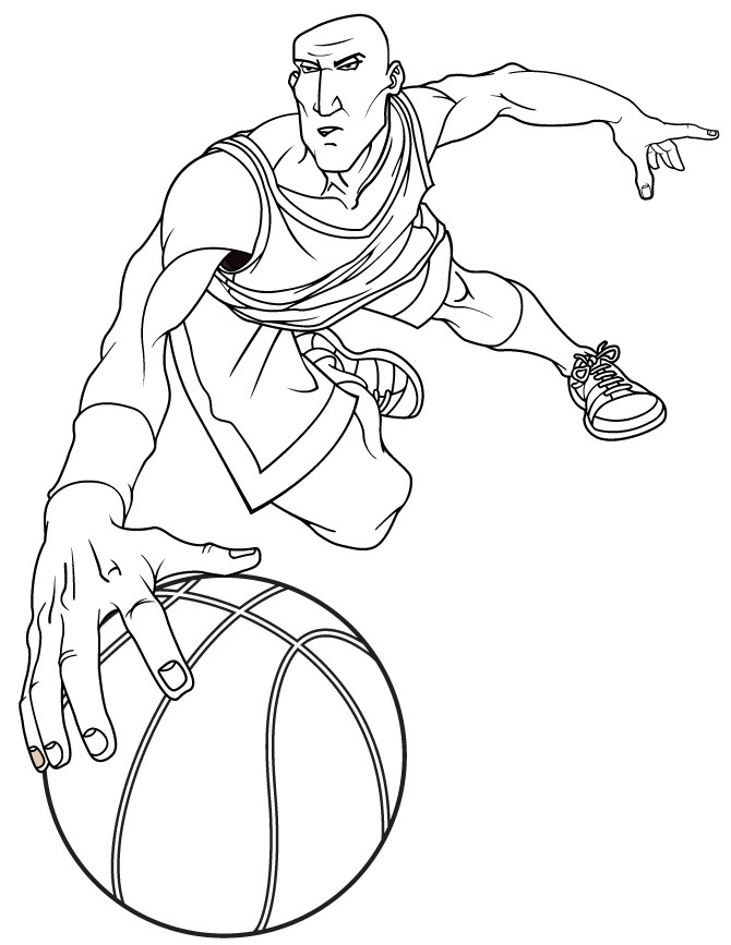 Basketball Player Coloring Pages
 Basketball Player Shooting Coloring Pages Sketch Coloring Page