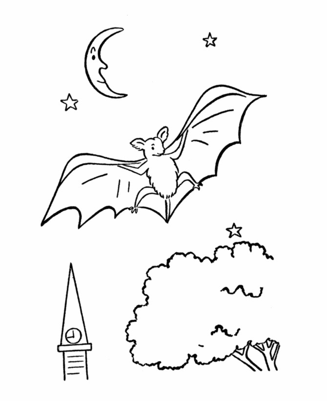 Bat Coloring Sheet
 Free Printable Bat Coloring Pages For Kids