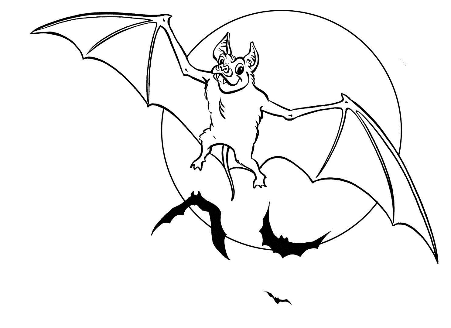 Bat Coloring Sheet
 Free Printable Bat Coloring Pages For Kids