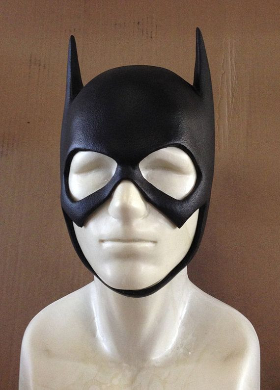 Batgirl Mask DIY
 Batgirl cowl mask prop by Reevzfx on Etsy