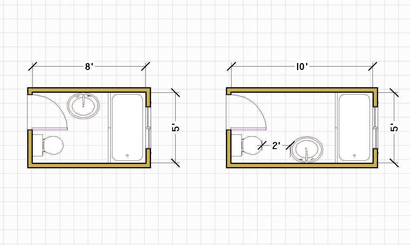 Best ideas about Bathroom Floor Plans
. Save or Pin small bathroom floor plans 5 x 8 Now.