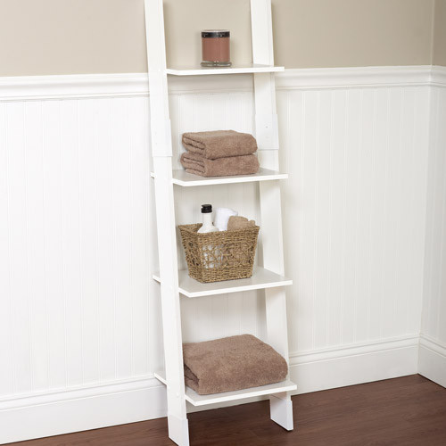 Best ideas about Bathroom Linen Tower
. Save or Pin Hawthorne Bathroom Wood Ladder Linen Tower White Now.