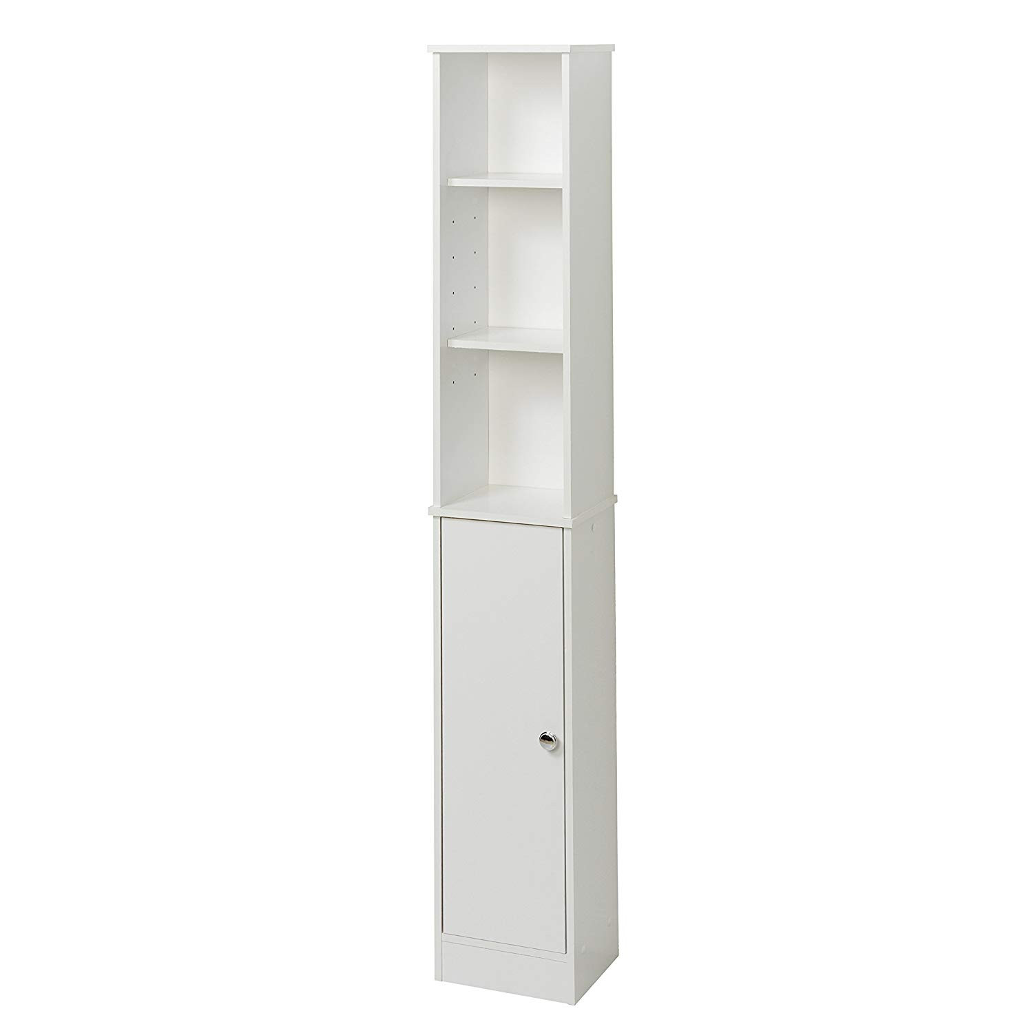 Best ideas about Bathroom Linen Tower
. Save or Pin Zenna Home 9447W Bathroom Linen Tower Shelf Cabinet White Now.