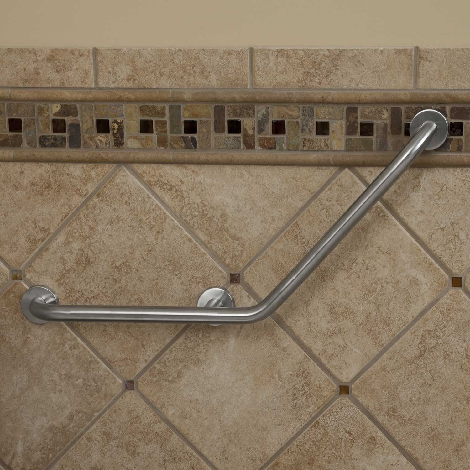 Best ideas about Bathroom Safety Bars
. Save or Pin Pickens Angled Grab Bar Brushed Stainless Steel Now.