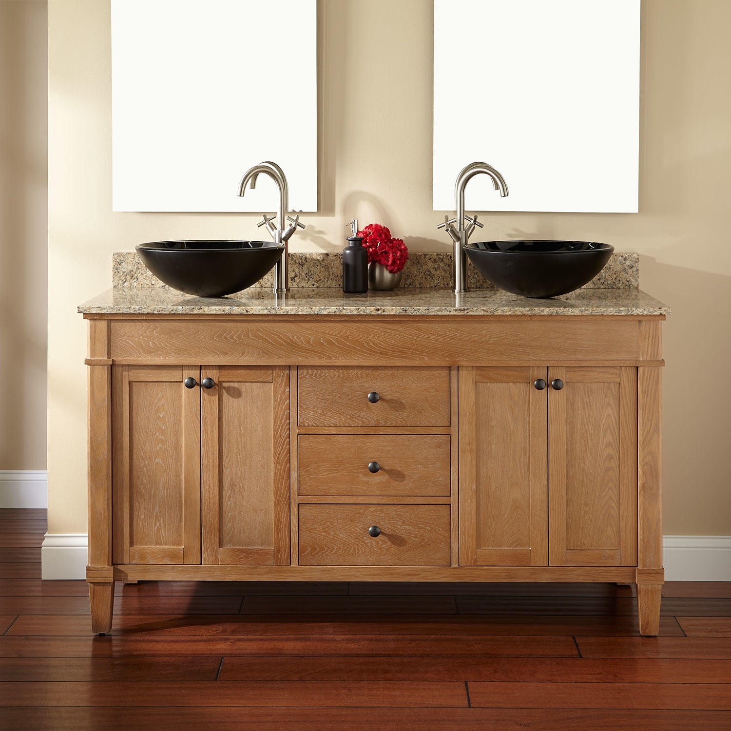 Best ideas about Bathroom Vanity Home Depot
. Save or Pin Teak vanity cabinet bathroom vanity cabinet with vessel Now.