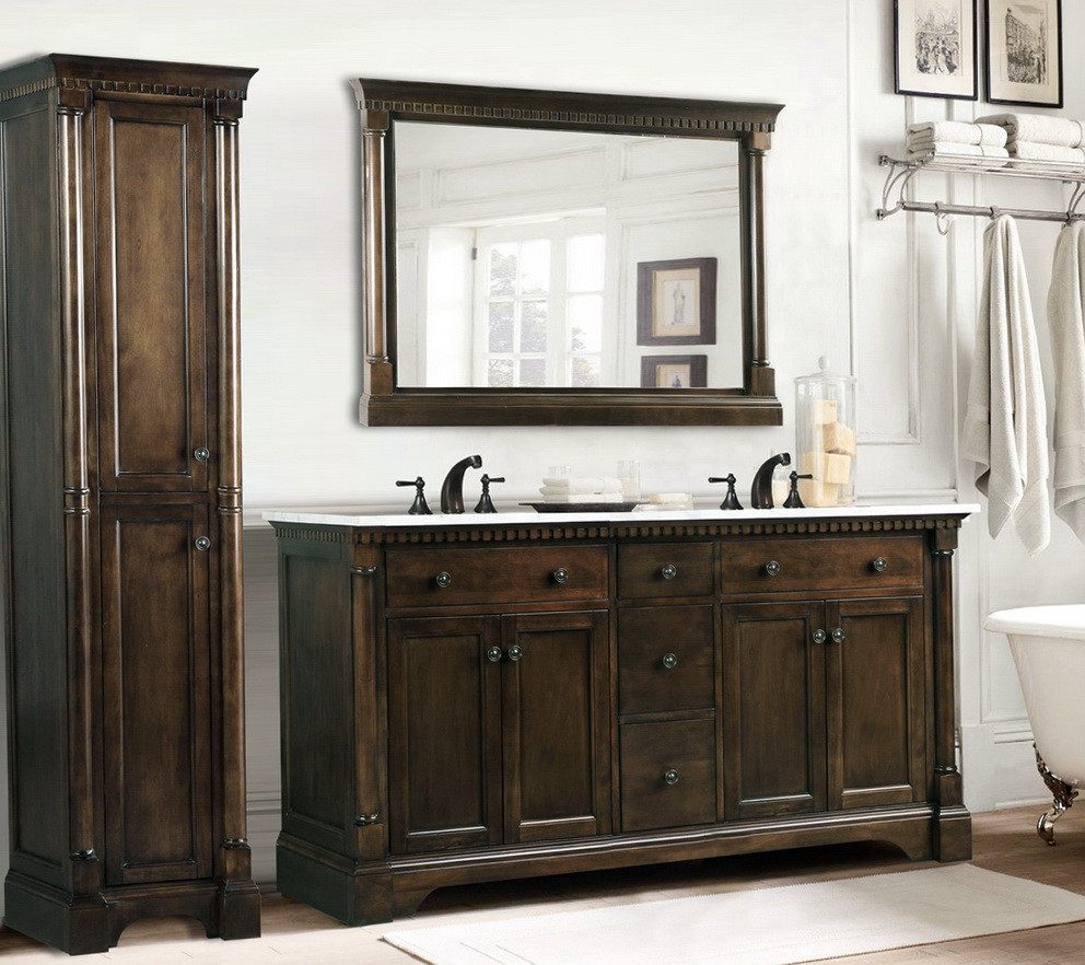 Best ideas about Bathroom Vanity Home Depot
. Save or Pin 60 Inch Bathroom Vanity Double Sink Home Depot Now.