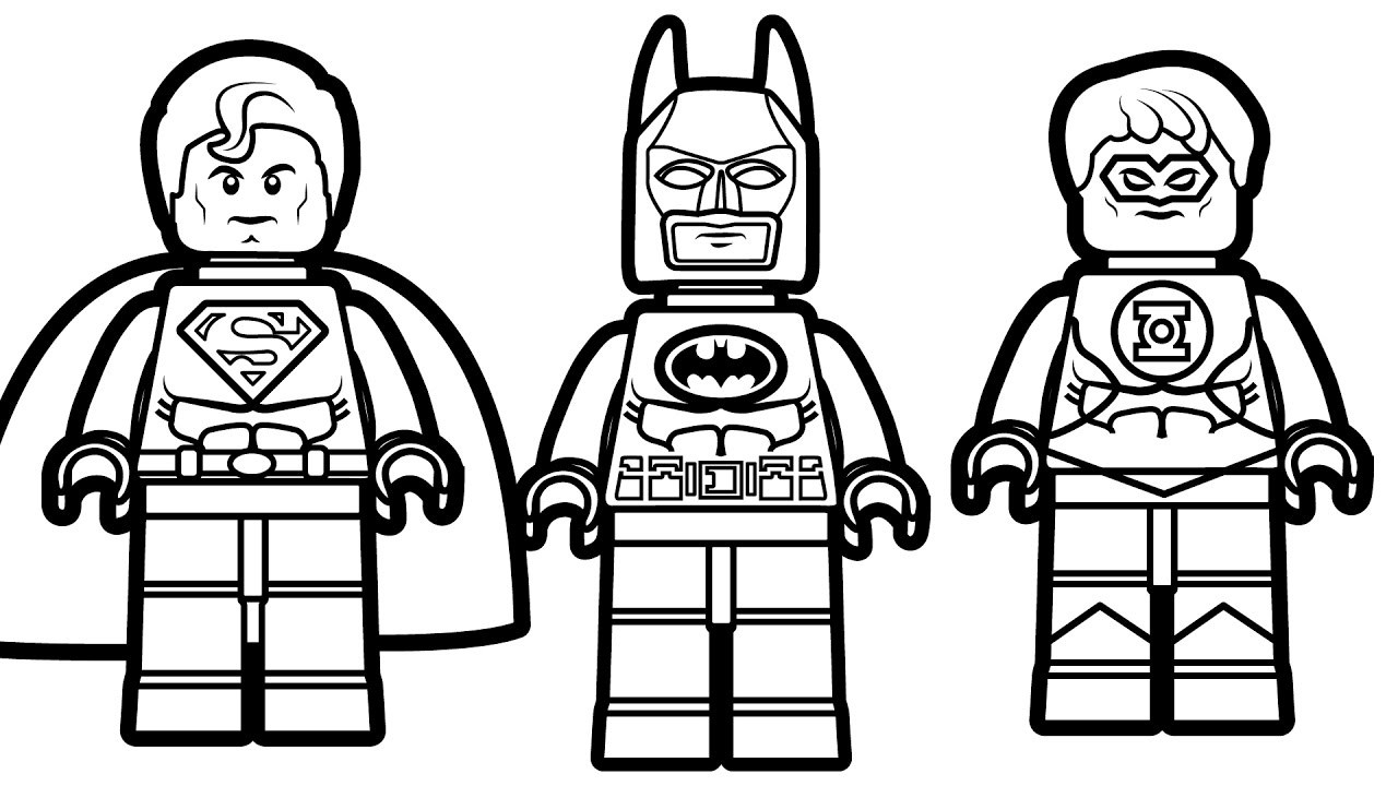 Batman Lego Coloring Pages
 Lego Justice League Coloring Pages