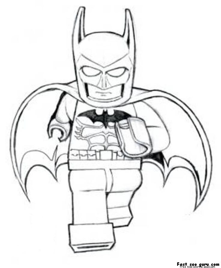 Batman Lego Coloring Pages
 Print out The Avengers Lego Batman Coloring PagesFree