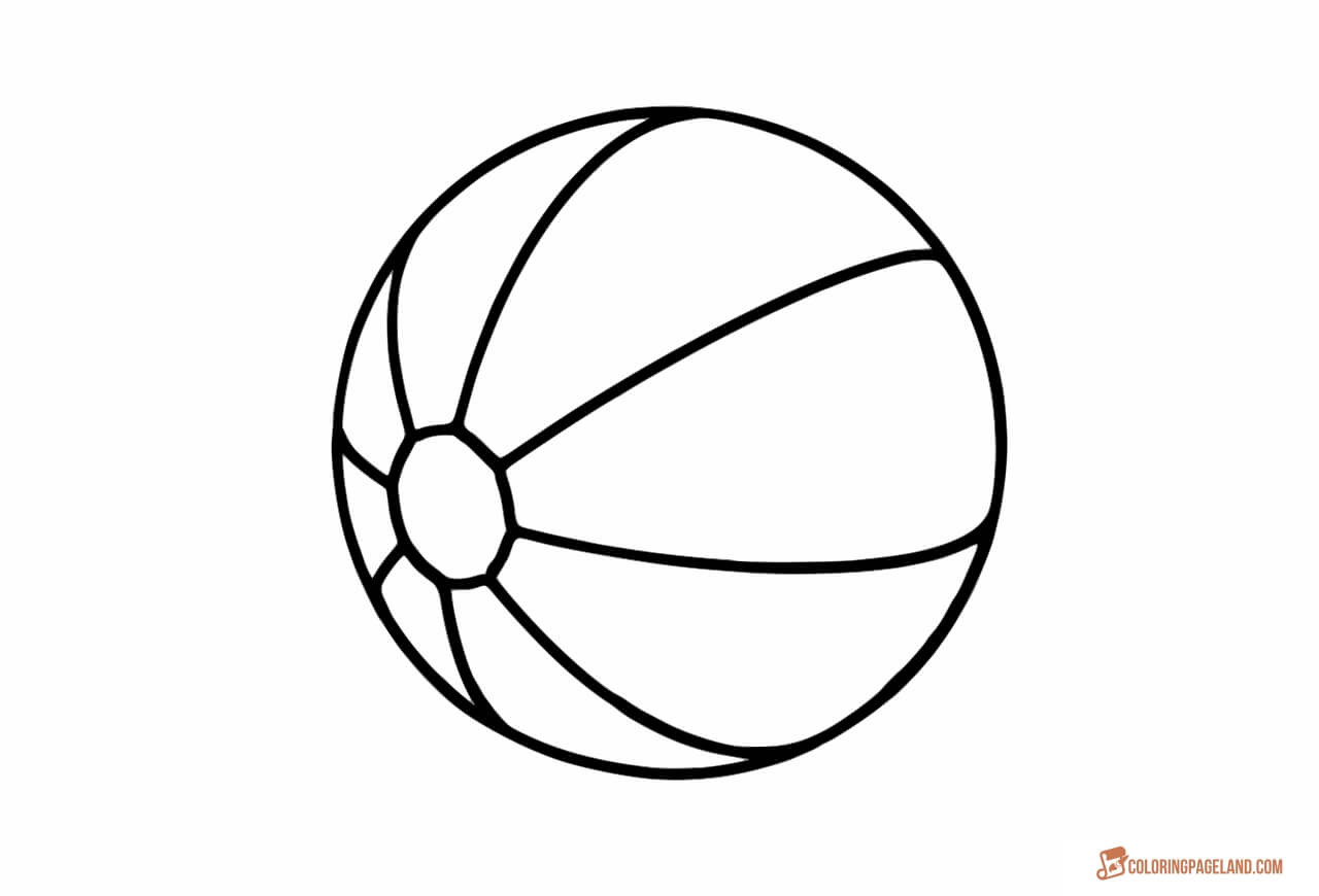 Beach Ball Coloring Pages For Kids Printable
 Beach Coloring Pages Free Printable Outline