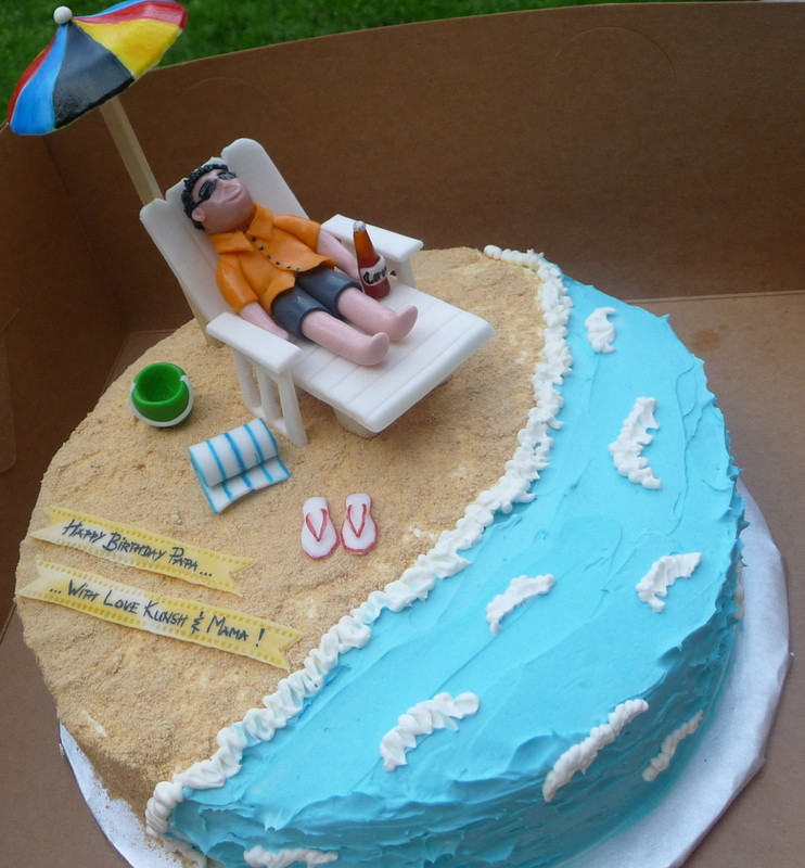 Beach Birthday Cake
 Beach themed cake