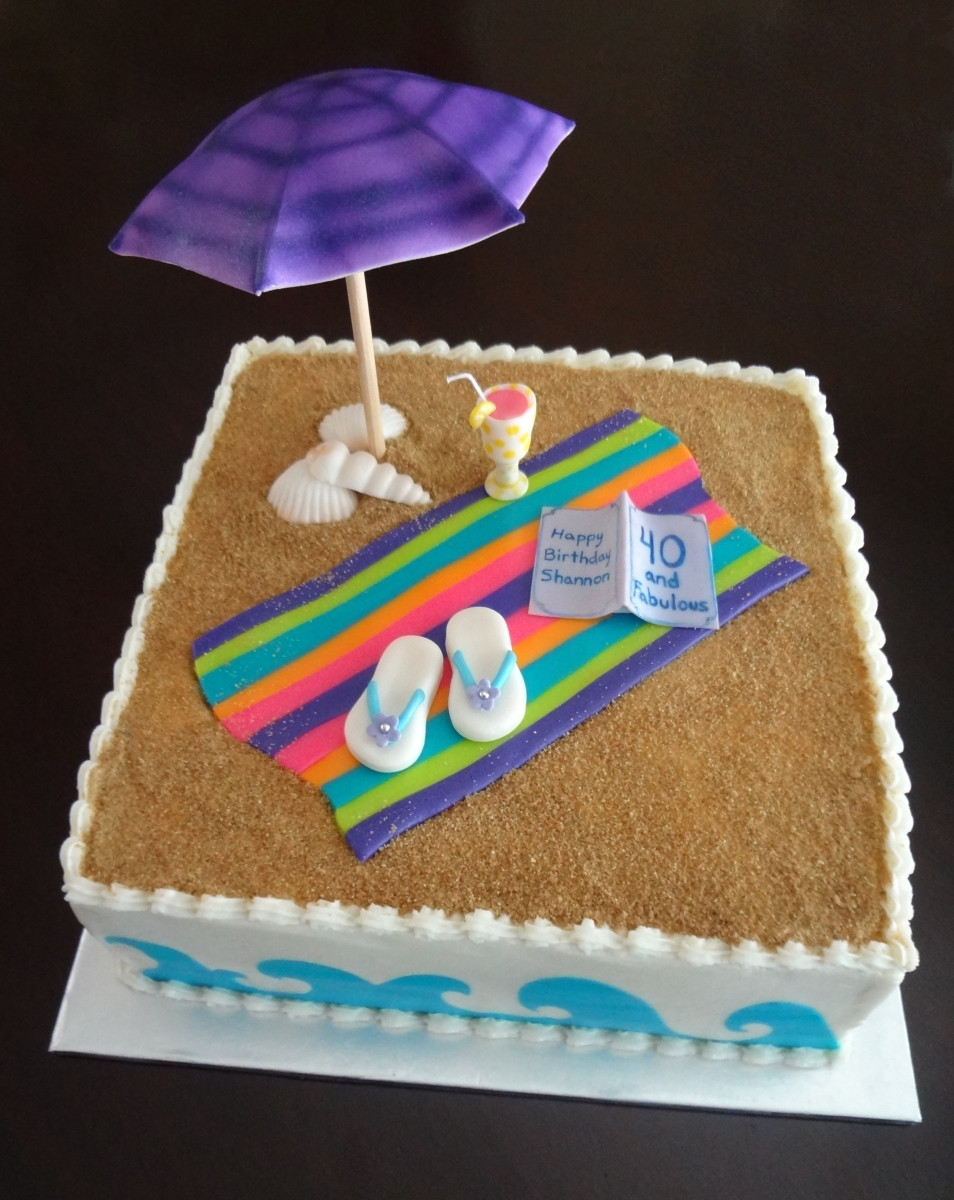 Beach Birthday Cake
 Beach theme cake contest Cake Decorating munity