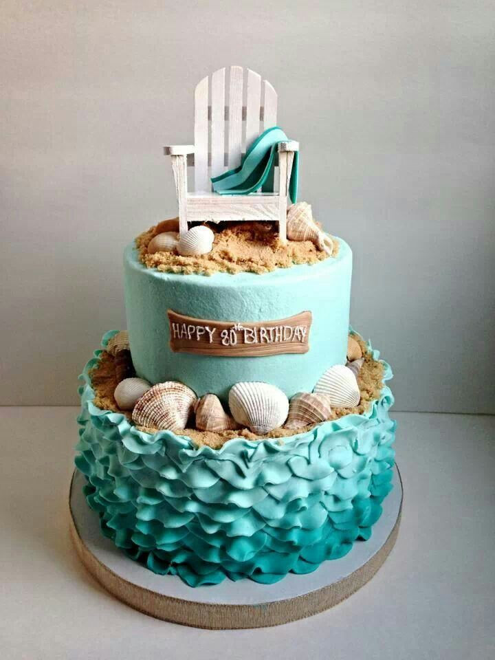 Beach Birthday Cake
 Best 25 Beach theme cakes ideas on Pinterest