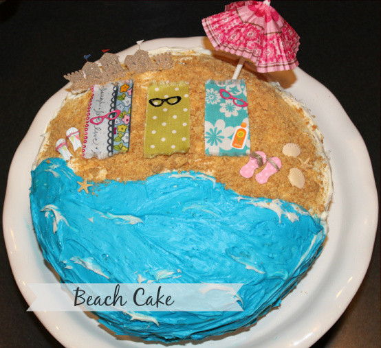 Beach Birthday Cake
 Semi Homemade Birthday Cake Ideas Ask Anna