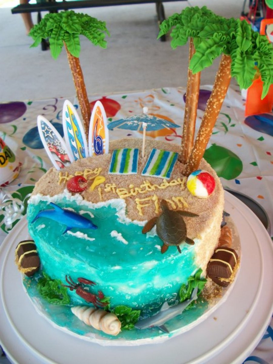 Beach Birthday Cake
 1St Birthday Beach Cake CakeCentral