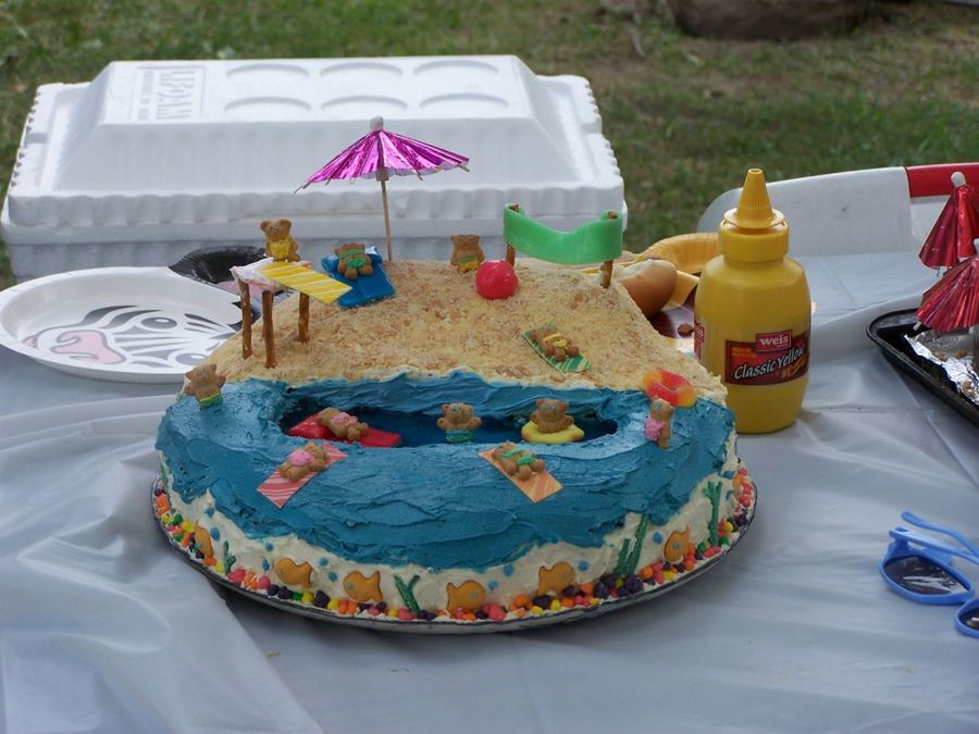 Beach Birthday Cake
 Beach Party Cake CakeCentral