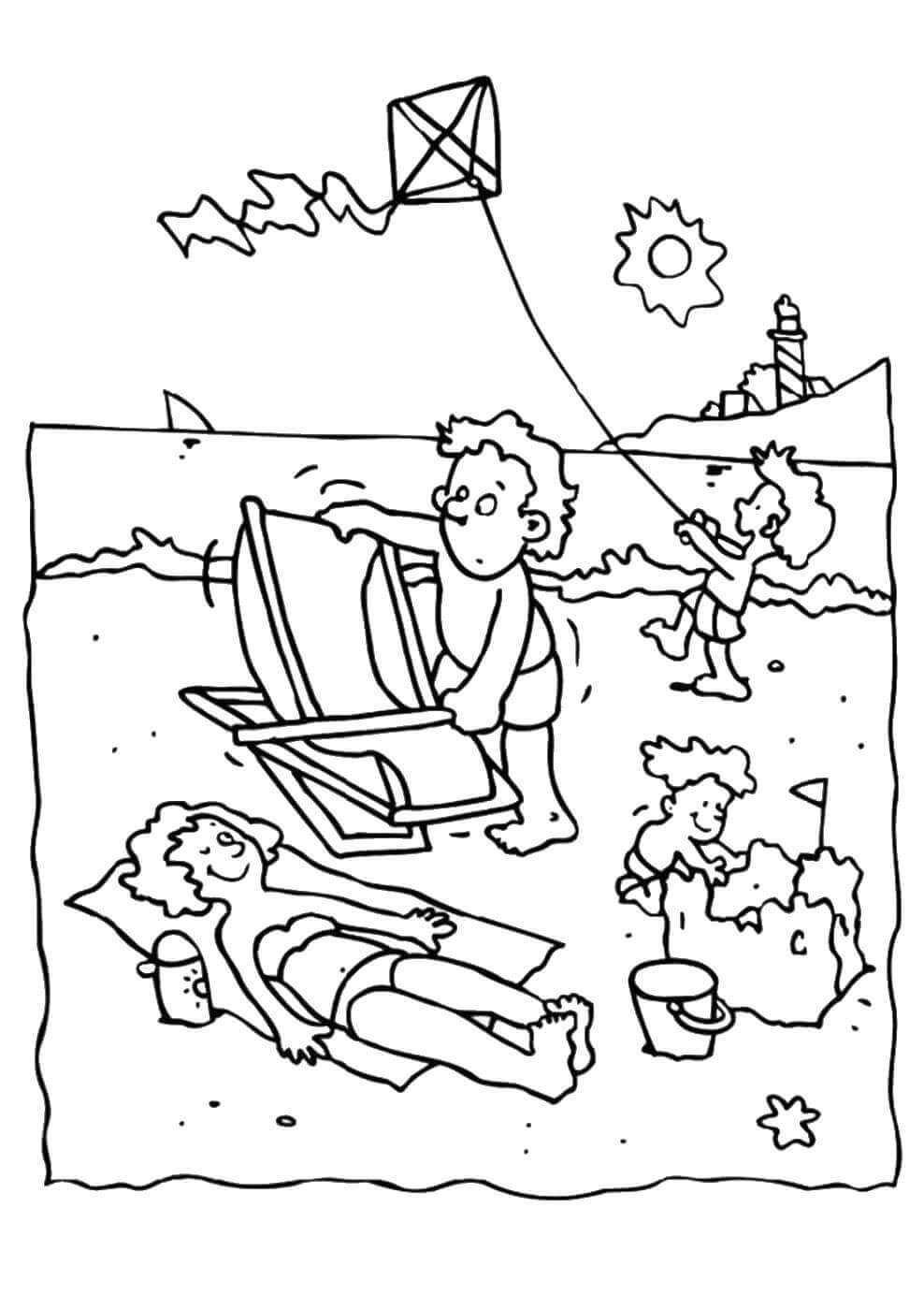 Beach Coloring Pages For Kids
 25 Free Printable Beach Coloring Pages