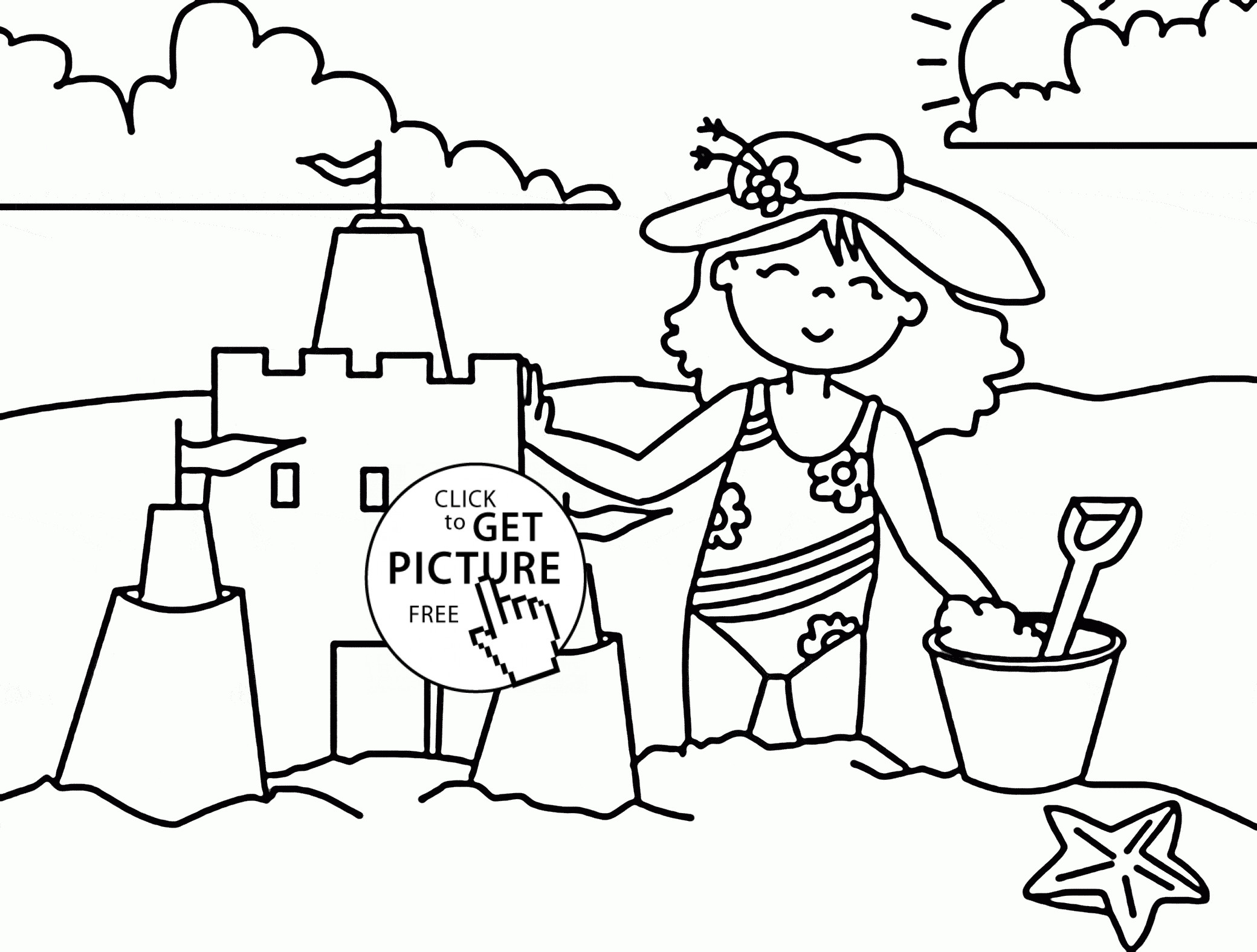 Beach Coloring Pages For Kids
 47 Free And Fun Coloring Pages Summer Coloring Pages
