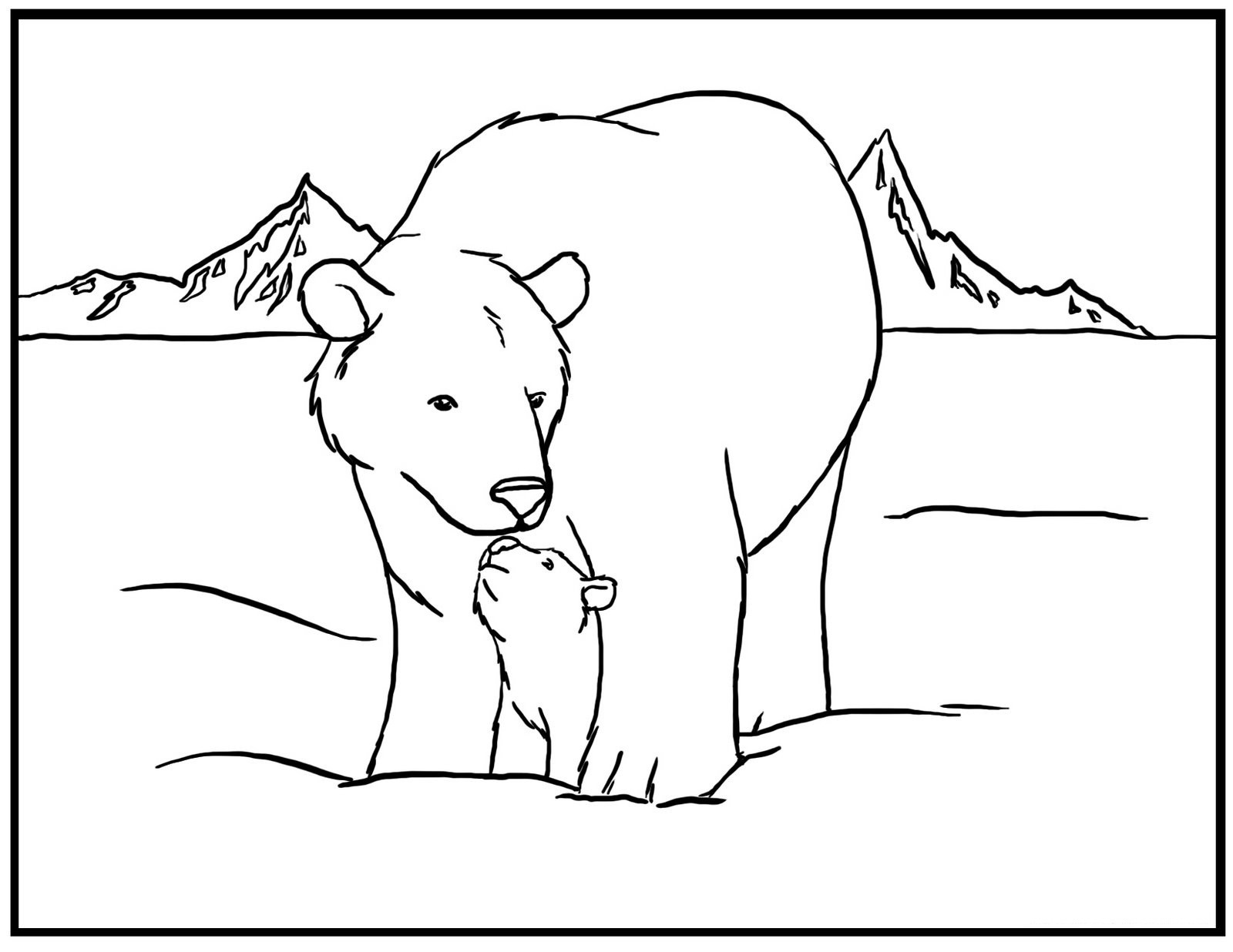 Bear Coloring Pages
 Free Printable Bear Coloring Pages For Kids