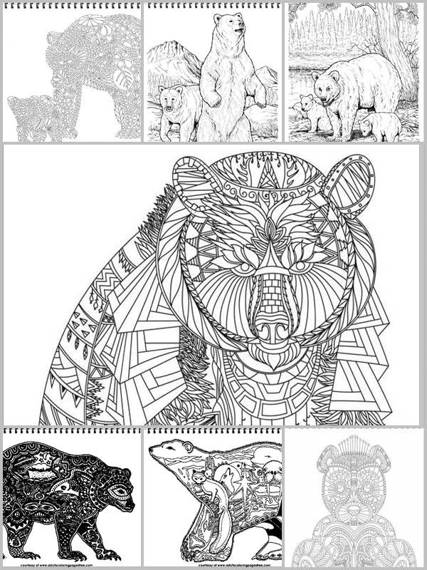 Bear Coloring Pages For Adults
 Adults Coloring Pages Free