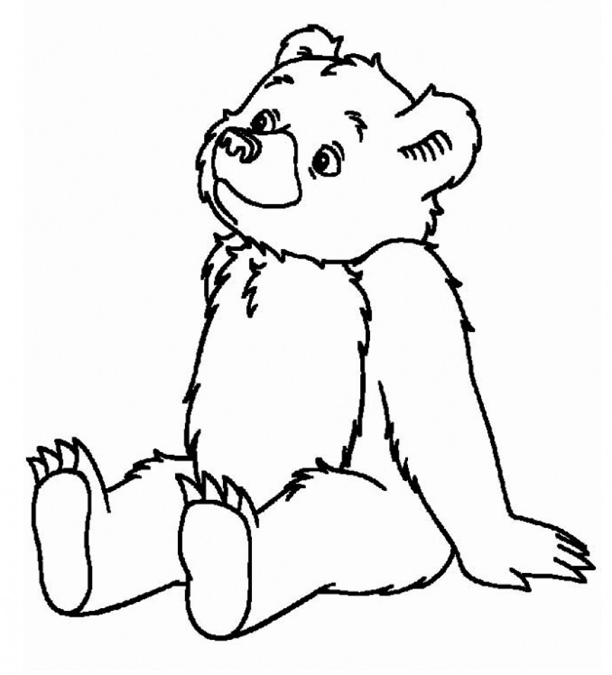 Bear Coloring Pages
 Free Printable Teddy Bear Coloring Pages For Kids