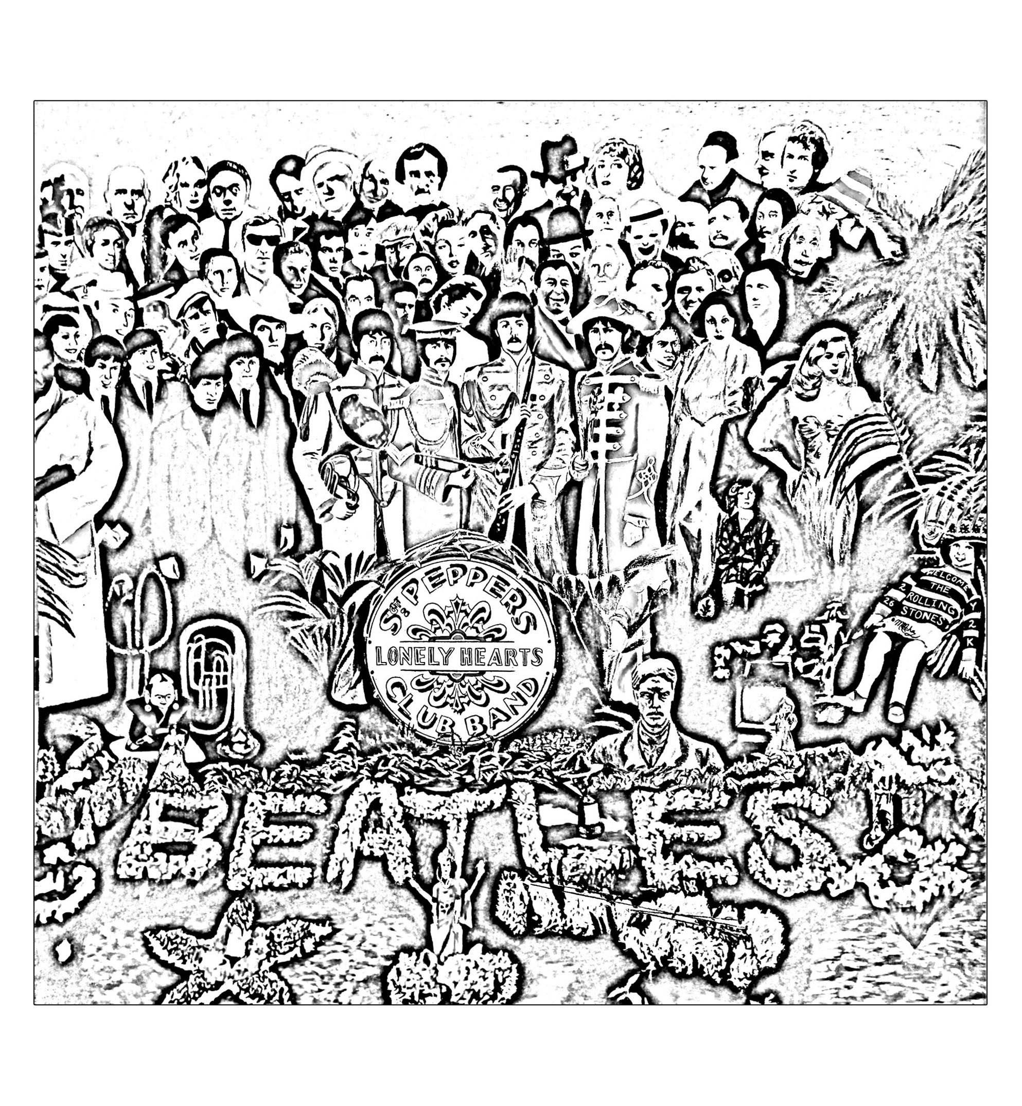 Beatles Coloring Book
 The beatles sgt peppers lonely hearts club band