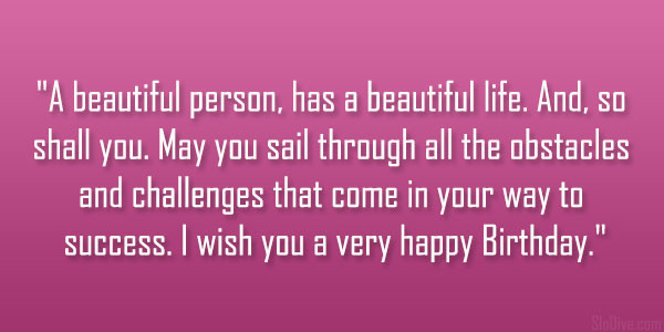 Beautiful Birthday Quotes
 BEAUTIFUL QUOTES FOR HER BIRTHDAY image quotes at