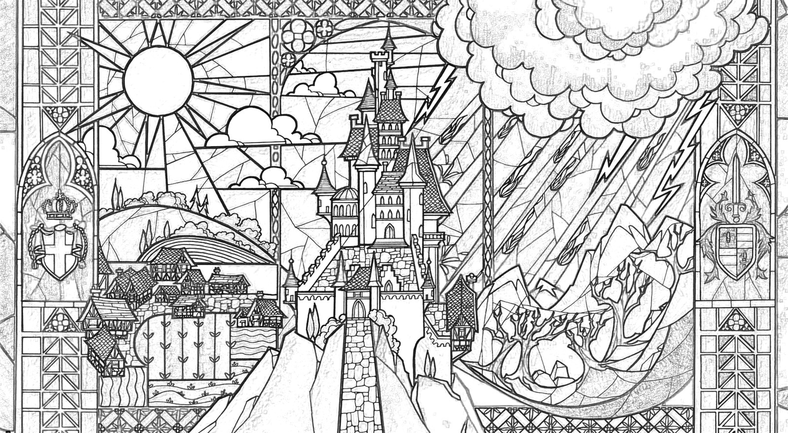 Beauty And The Beast Coloring Pages For Adults
 BEAUTY AND THE BEAST Adult Coloring Pages This Fairy