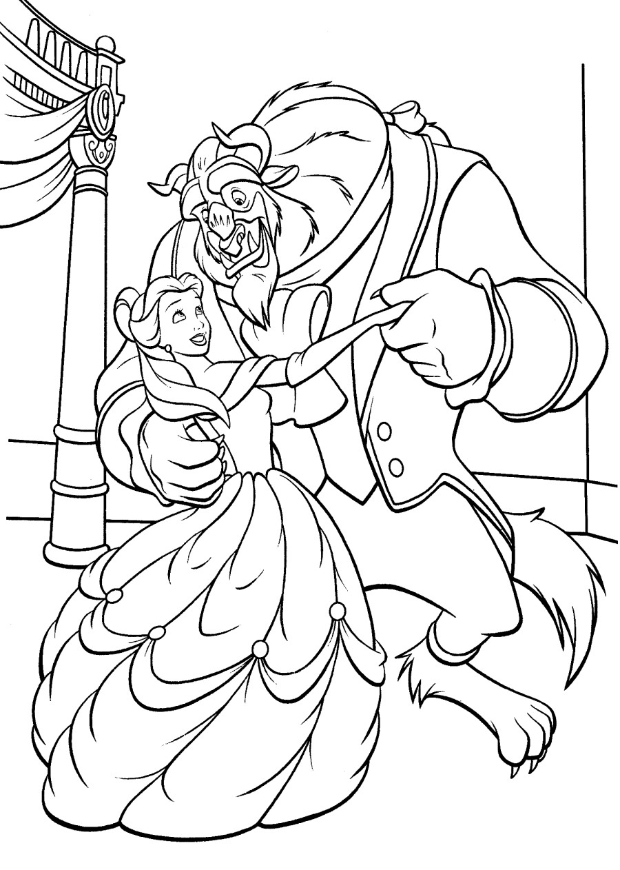 Beauty And The Beast Coloring Pages For Adults
 Beauty and The Beast Coloring Pages coloringsuite