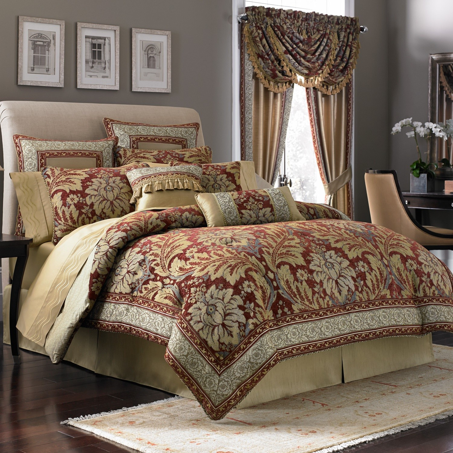 Best ideas about Bedroom Comforter Sets
. Save or Pin Green White Bedroom forter And Curtain Sets With Tiled Now.