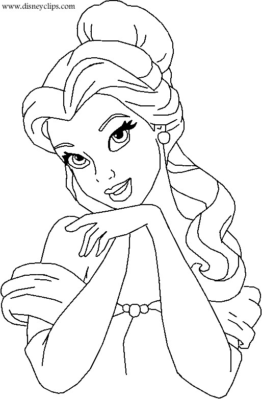 Belle Coloring Sheets For Girls Printable
 Belle Coloring Pages 2018 Dr Odd