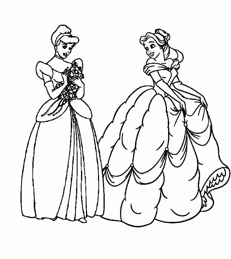Belle Coloring Sheets For Girls Printable
 Belle Coloring Sheet Coloring Home