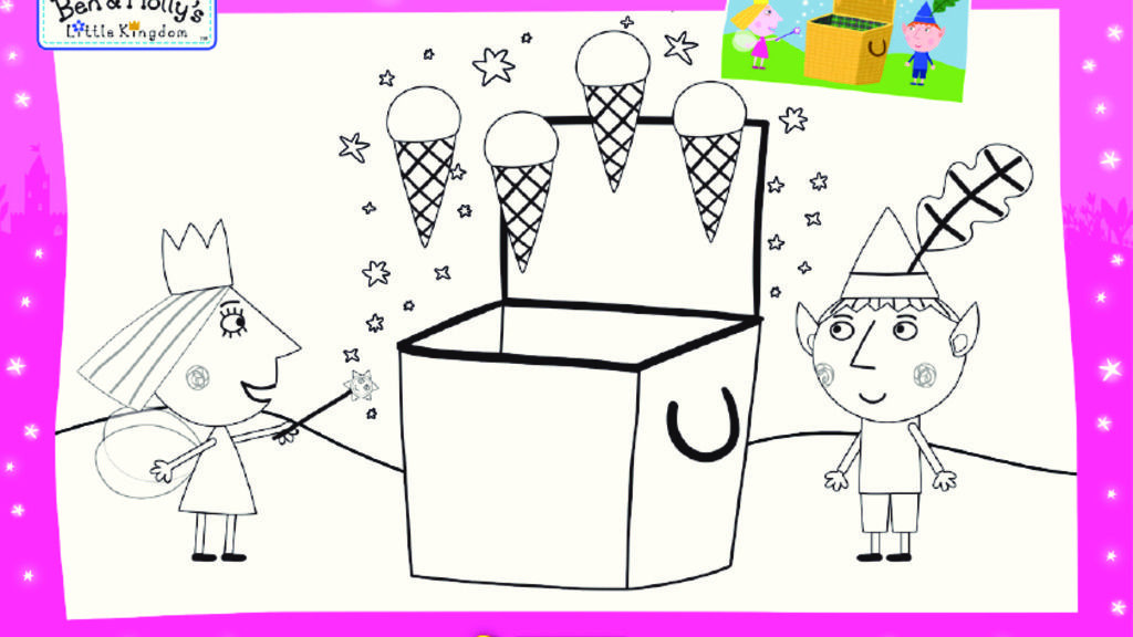 Ben And Holly Coloring Pages
 little kingdom Ben and Holly s Little Kingdom Colouring