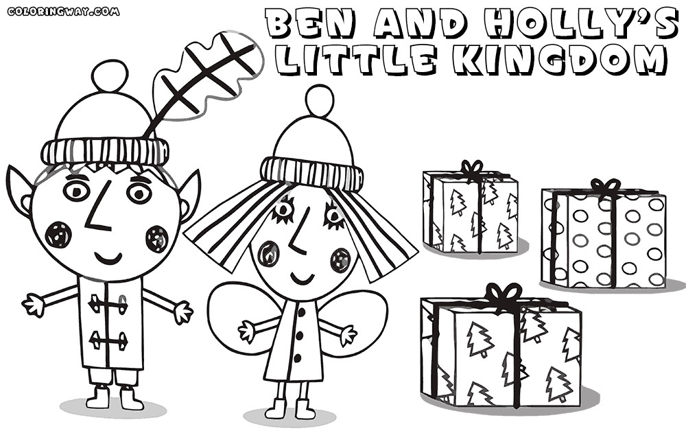 Ben And Holly Coloring Pages
 Ben and Holly coloring pages