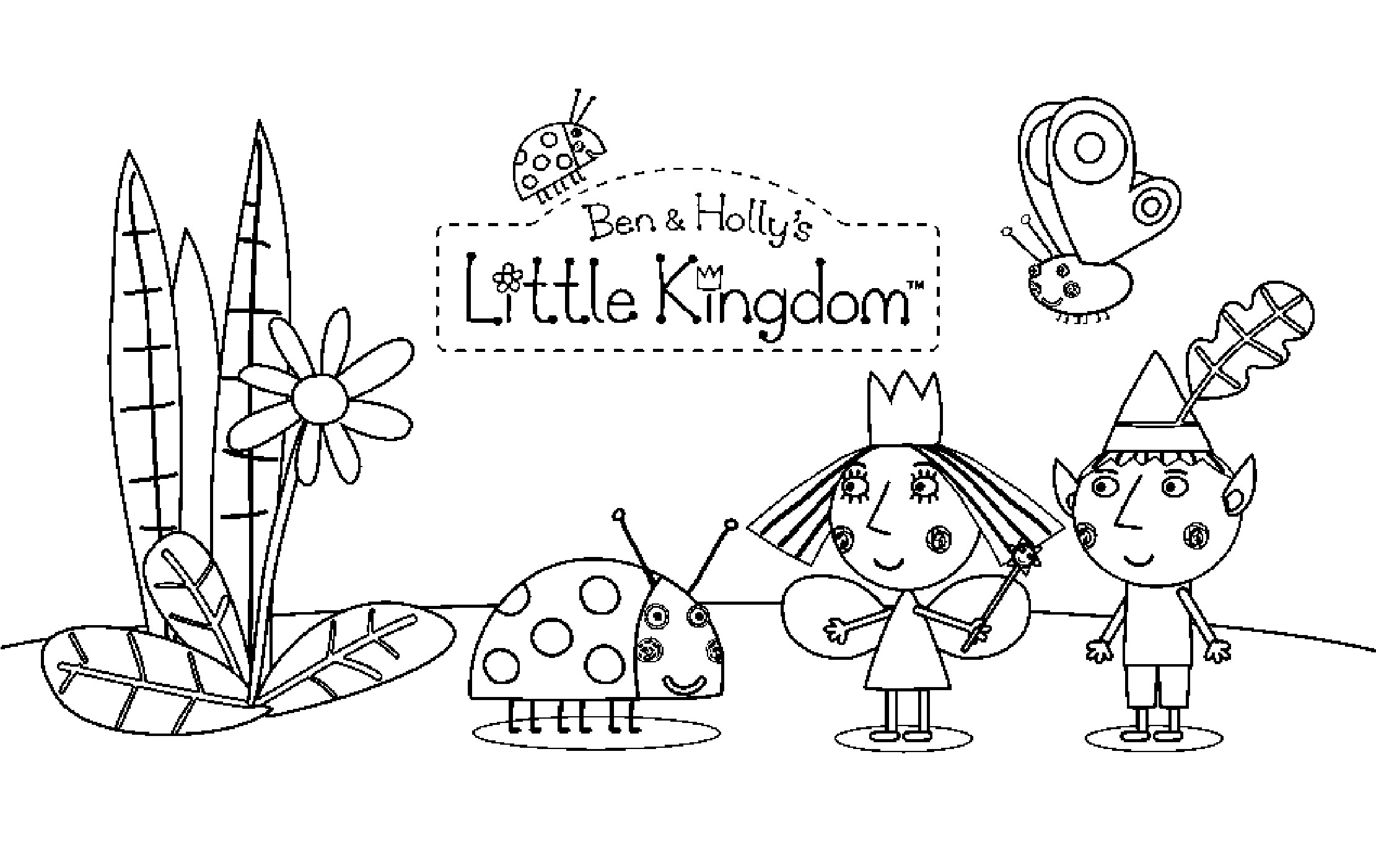 Ben And Holly Coloring Pages
 Ben and Holly Coloring for kids Coloring pages for kids