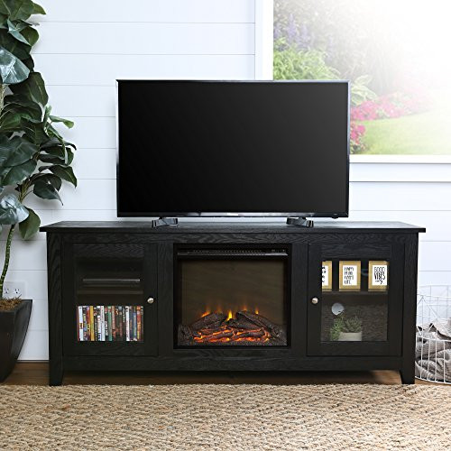 Best ideas about Best Buy Fireplace Tv Stand
. Save or Pin WE Furniture 58" Wood Fireplace TV Stand Console Black Now.