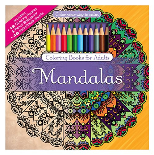Best Colored Pencils For Coloring Books
 Mandalas Adult Coloring Book Set With Colored Pencils And