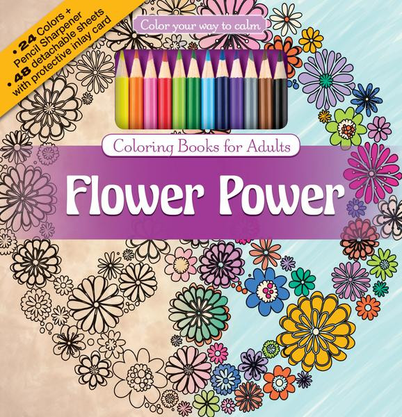 Best Colored Pencils For Coloring Books
 Flower Power Adult Coloring Book With Color Pencils