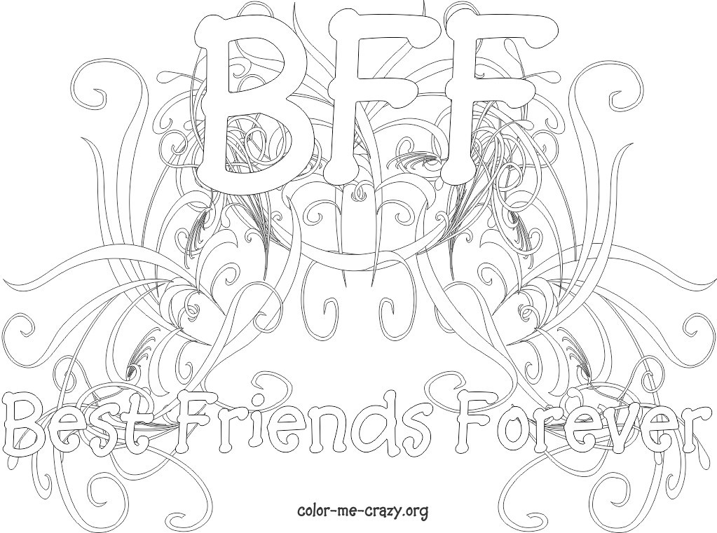 Bff Coloring Pages For Girls
 ColorMeCrazy New BFF Coloring Pages