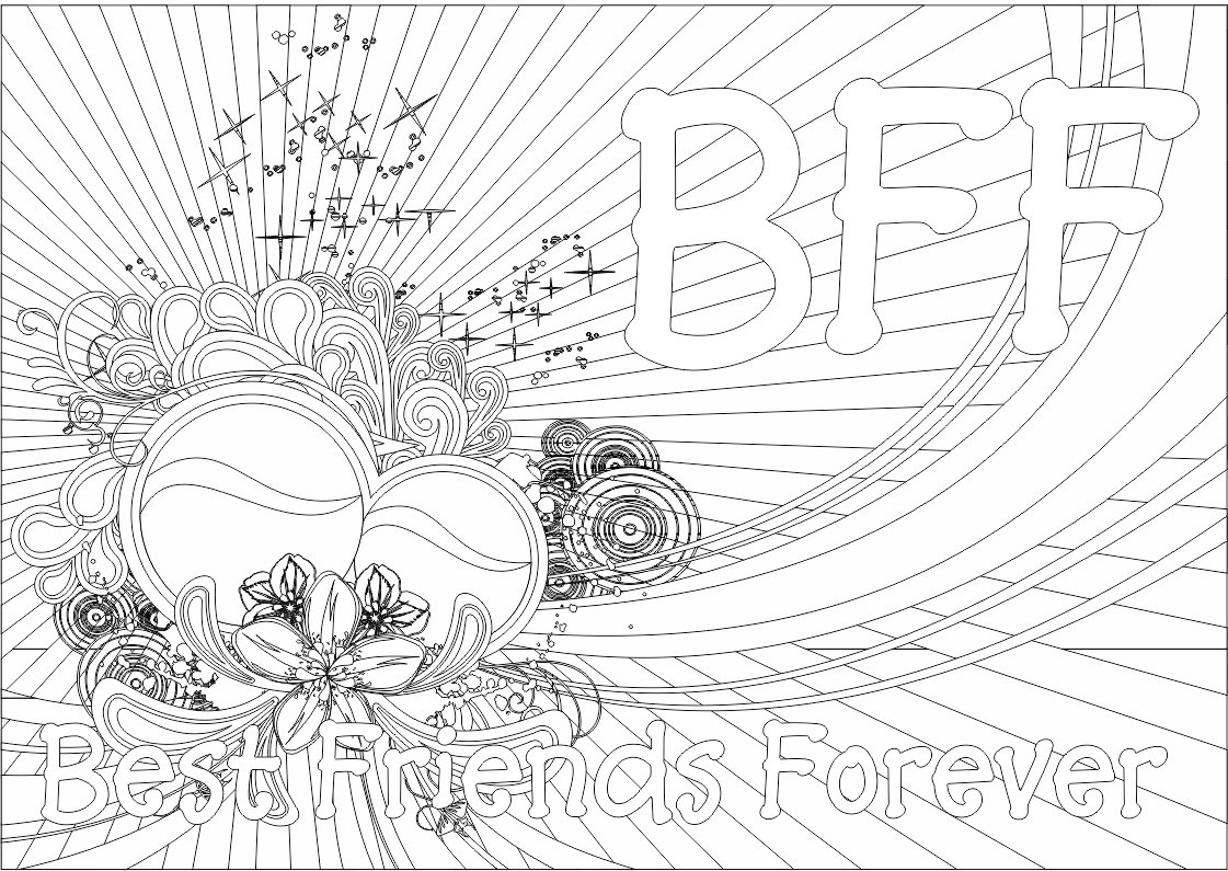 Bff Coloring Pages For Girls
 ColorMeCrazy September 2011