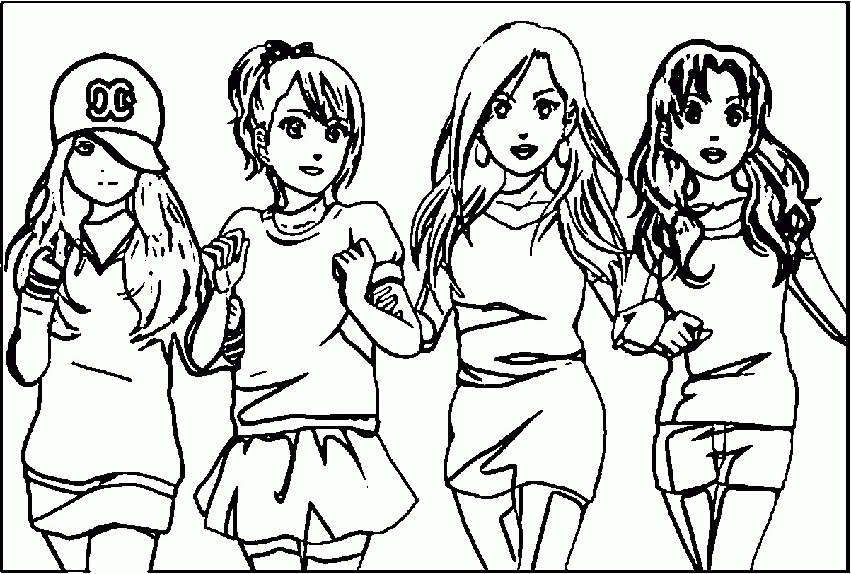 Bff Coloring Pages For Girls
 Coloring Pages Best Friends forever Printable