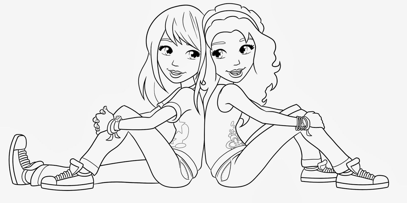 Bff Coloring Pages For Teens
 Lego Friends Coloring Pages Coloring Home