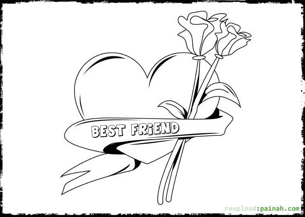 Bff Coloring Pages For Teens
 Cool Love Coloring Pages For Teenagers Coloring Home
