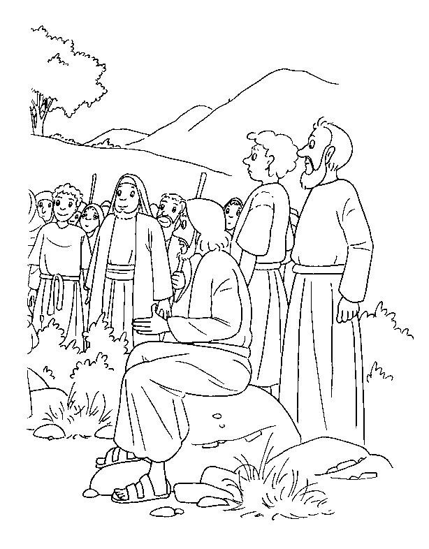 Bible Story Coloring Pages
 New Testament craft New Testament crafts