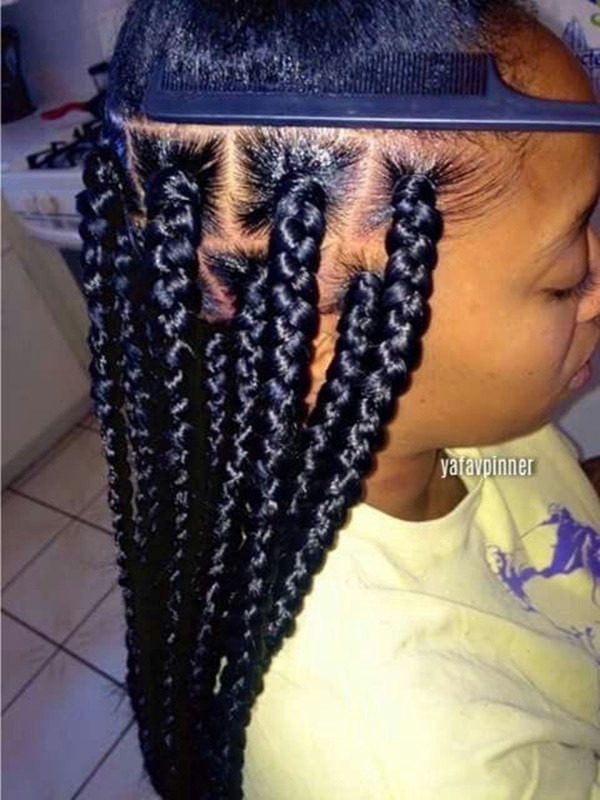 Best ideas about Big Braid Little Braid Hairstyles
. Save or Pin 125 Kick Ass Box Braids For Black Women Sowacs Now.