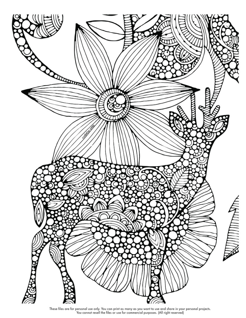 Big Coloring Pages For Adults
 Coloring Pages Therapy Big Flower Adult Coloring